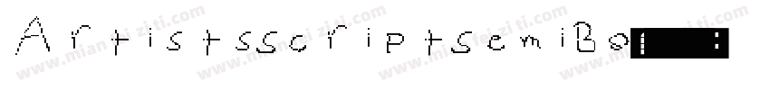 ArtistsScript SemiBo字体转换